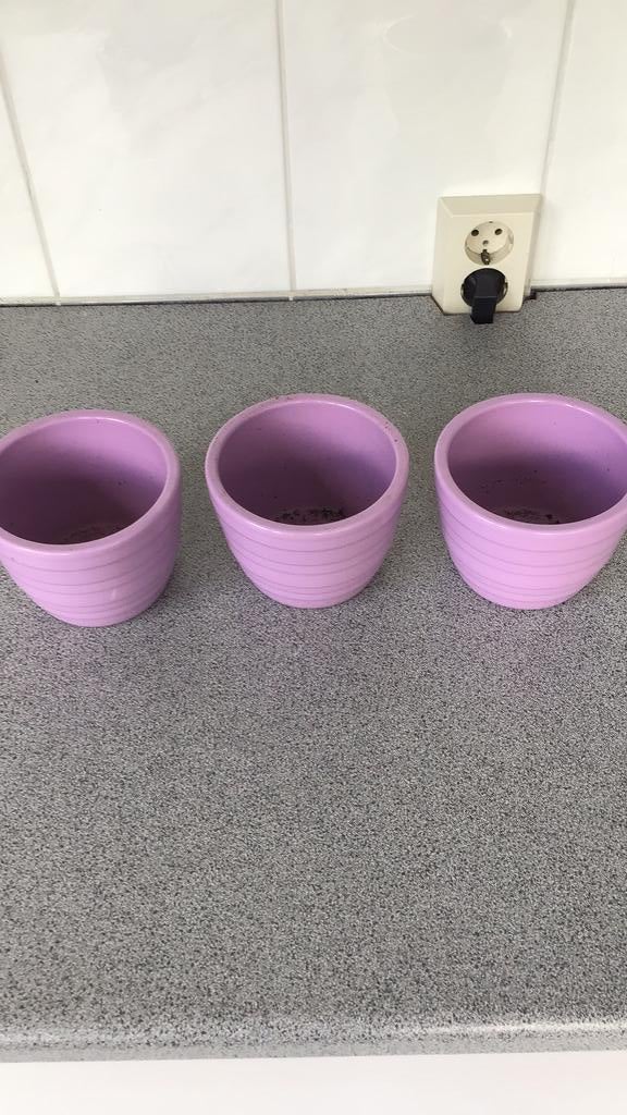 Ompotjes, Tuin en Terras, Bloempotten, Ophalen, Rond, Binnen, Zo goed als nieuw