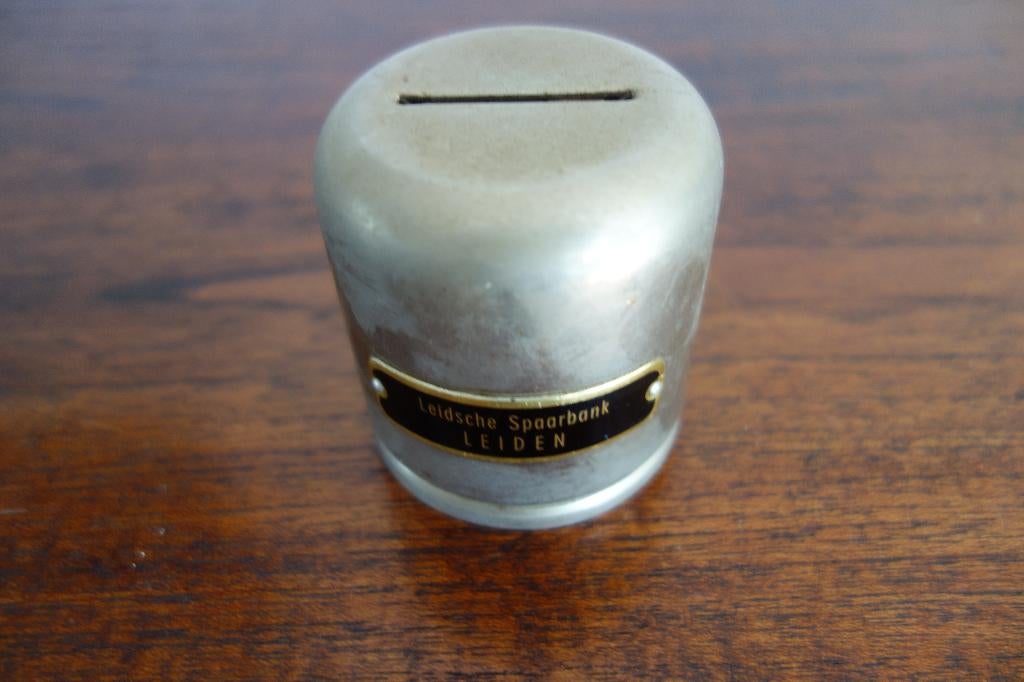 Spaarpot Leidsche Spaarbank, Ophalen of Verzenden, Gebruikt, Steen, Aardewerk of Keramiek, Overige thema's