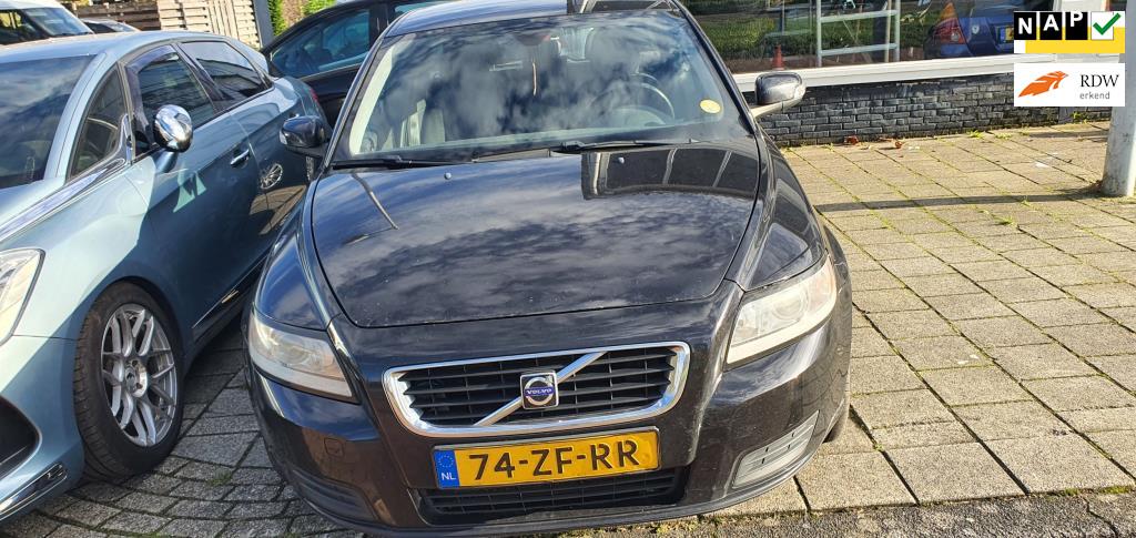 Volvo V50 2.4 D5Autom,AIRCO,, Auto's, Volvo, Gebruikt, 1436 kg, Zwart, Diesel