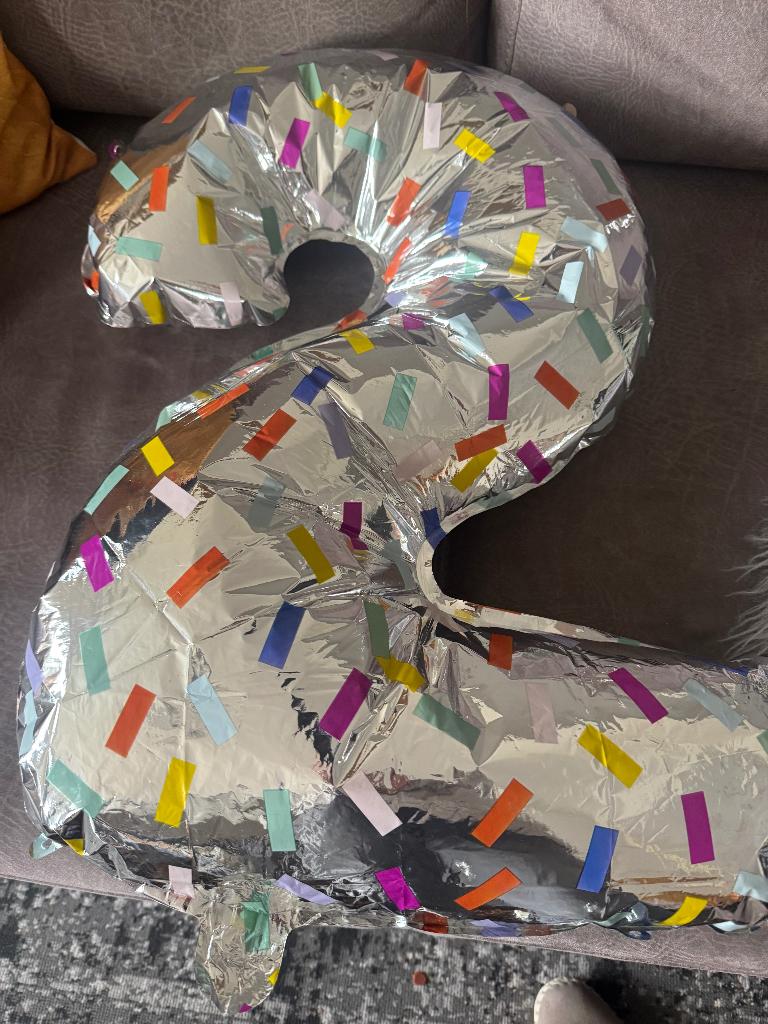 cijfer ballon, Hobby en Vrije tijd, Feestartikelen, Ophalen, Zo goed als nieuw, Versiering, Verjaardag