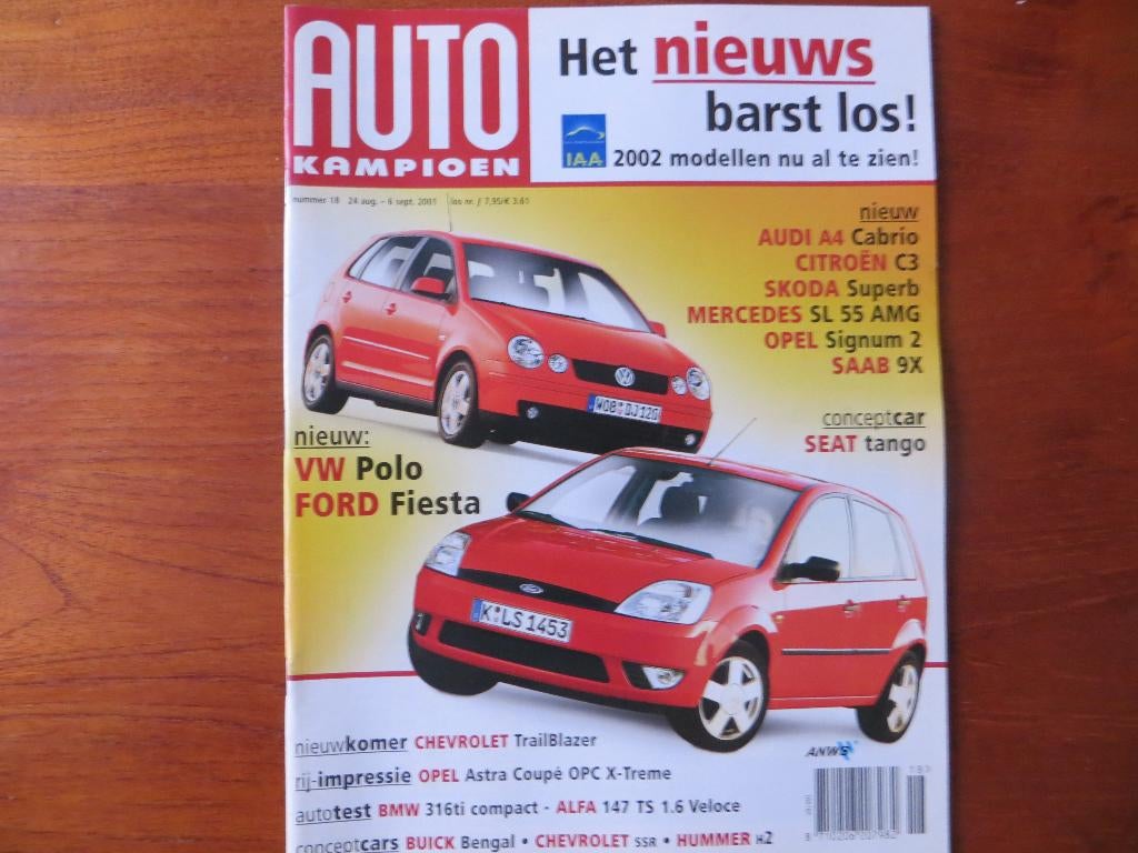 Autokampioen 18 2001 Astra Coupé Saab 9X Alfa 147 MB SL AMG, Ophalen of Verzenden, Nieuw, Alfa Romeo