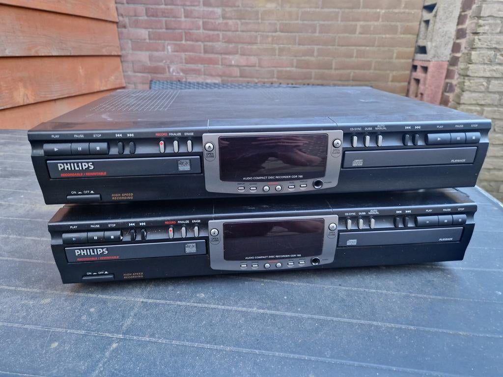 2x Philips Disc Recorder CDR 765 - Gebruikt, Ophalen, Gebruikt, Philips