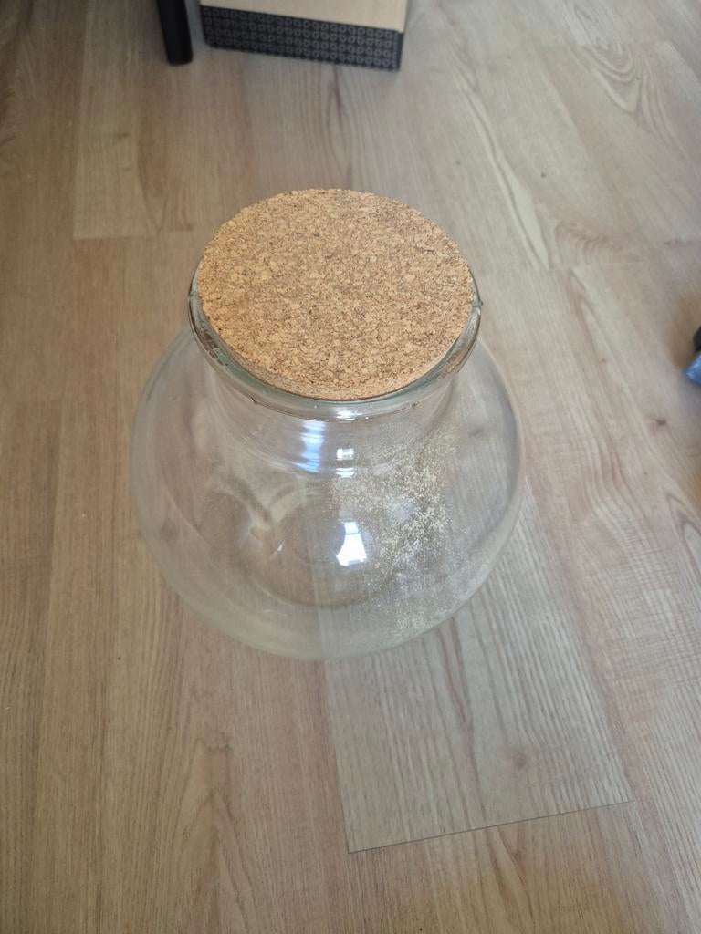 Grote glazen pot, Ophalen, Zo goed als nieuw