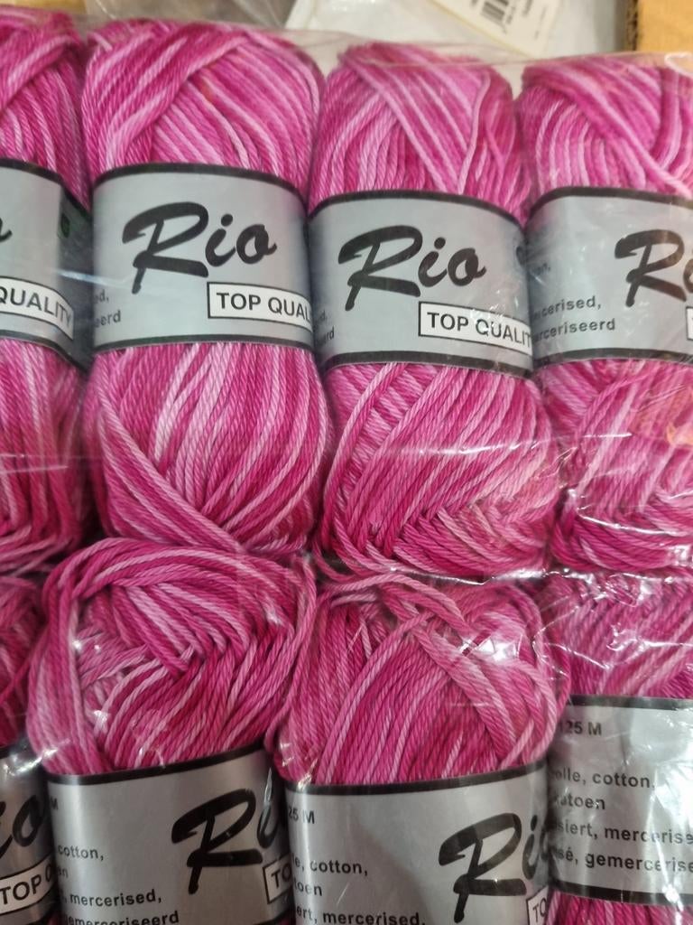 Rio 100% gemerceriseerd katoen Naald 3-3,5, Ophalen of Verzenden, Nieuw, Breien of Haken, Wol of Garen