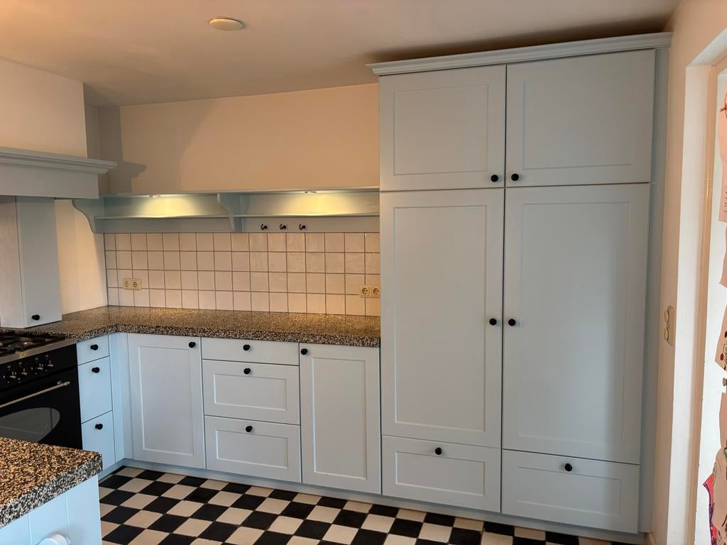 Complete keuken met Siemens apparatuur & M-system fornuis, Ophalen, Gebruikt, Overige kleuren, Hoekkeuken