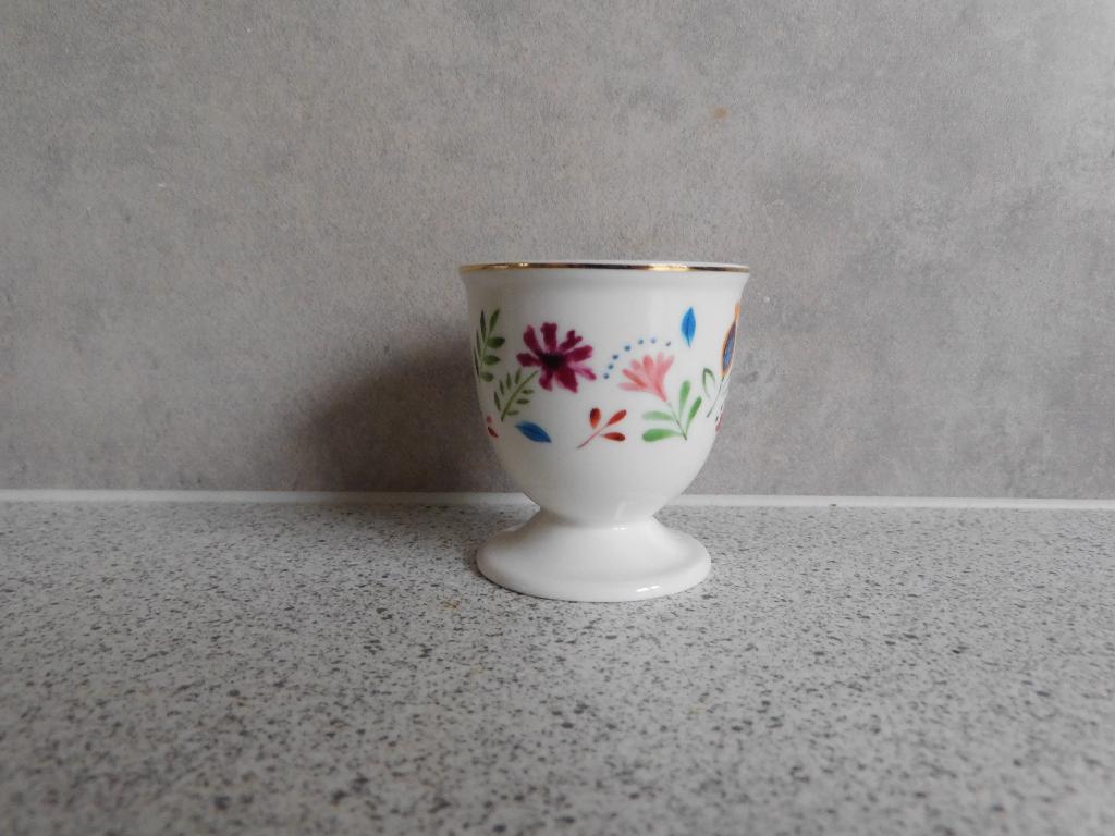 Eierdop Veldbloemen Goud Randje, Overige typen, Ophalen of Verzenden, Zo goed als nieuw, Overige stijlen