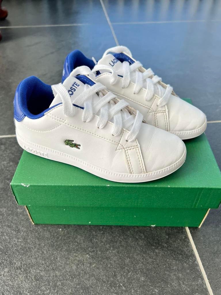 Lacoste Sneakers laag white/blue ZGAN - maat 29, Schoenen, Ophalen of Verzenden, Zo goed als nieuw, Lacoste