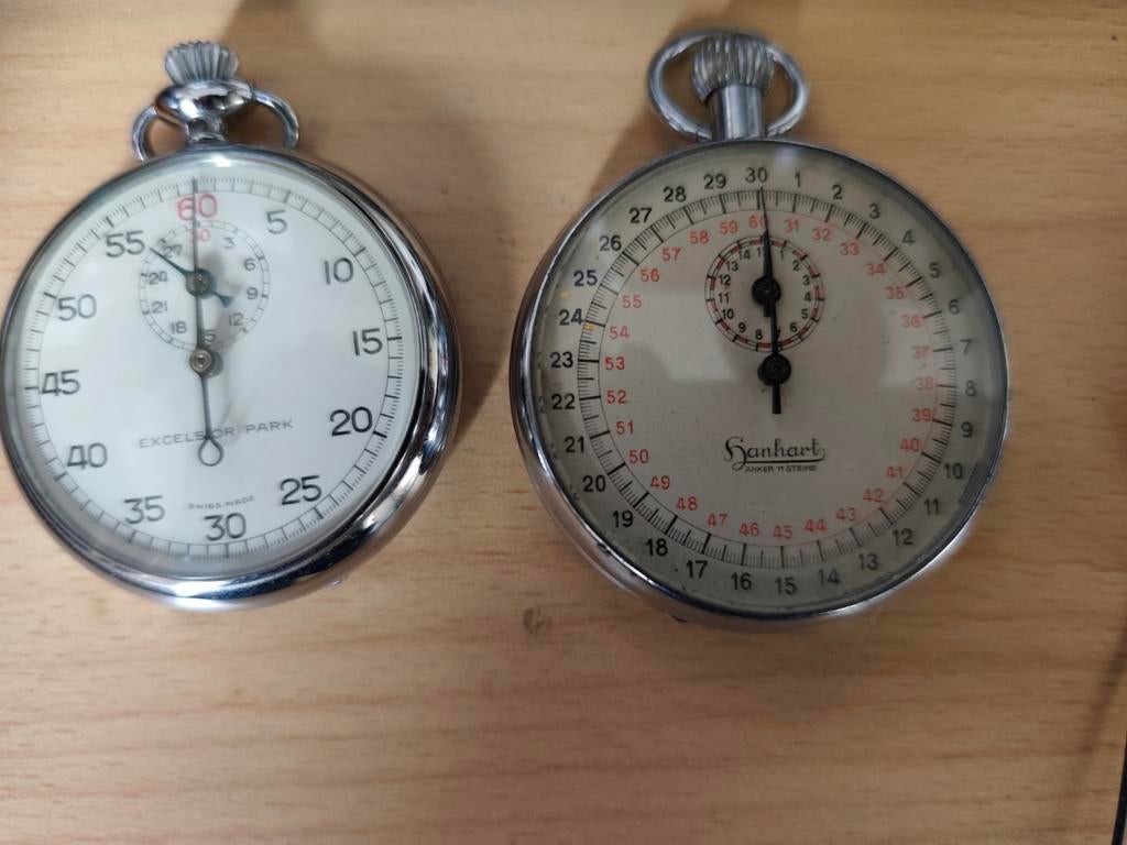 2 x stopwatch .goed werkend jaren 60,70., Ophalen of Verzenden, Staal, Overige merken, 1960 of later