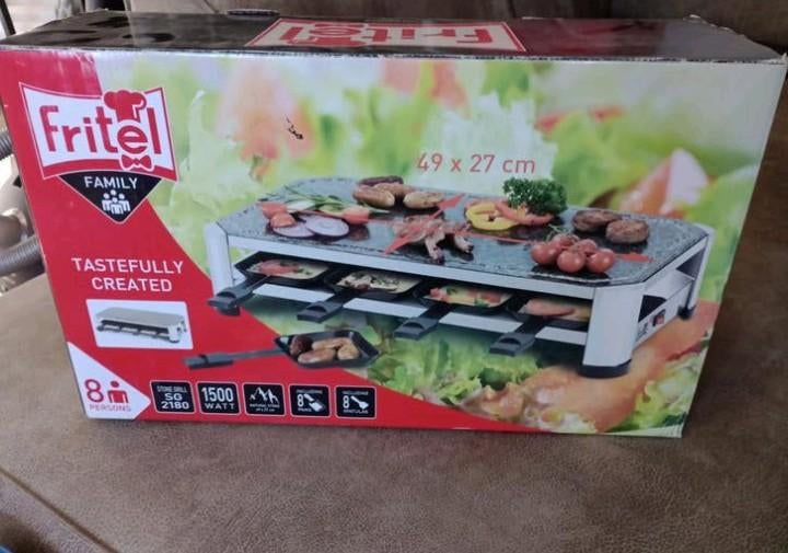 8 persoons gourmet/ steengril set, Ophalen, Zo goed als nieuw, 8 personen of meer