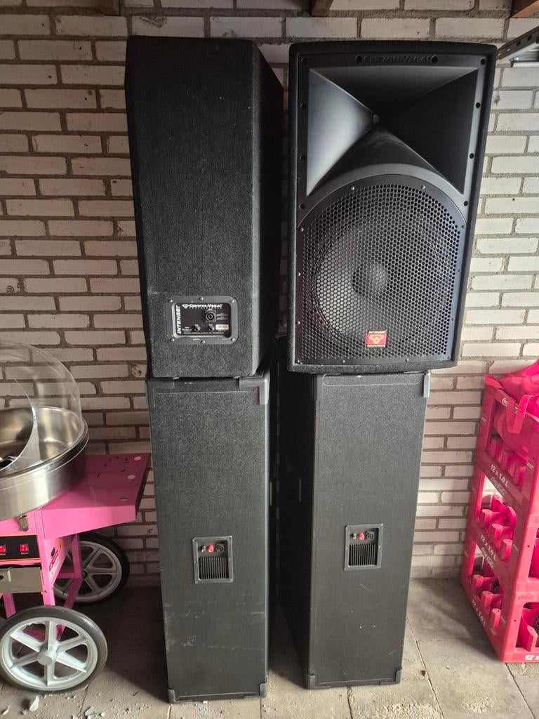 Cerwin-Vega geluidset inclusief kabels, Ophalen, 120 watt of meer, Front, Rear of Stereo speakers, Overige merken