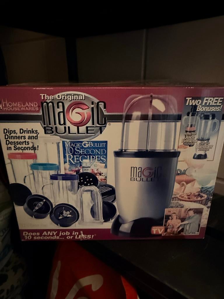 Magic Bullet: Nieuw in doos voor verse smoothies/sappen, Ophalen, Nieuw, Blender