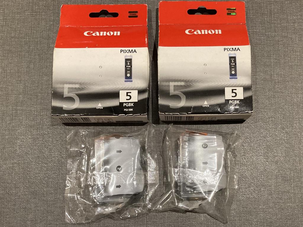 Canon 5 PGBK PGI-5BK Inkt cartridges Zwart, Ophalen of Verzenden, Nieuw, Cartridge, Canon/HP