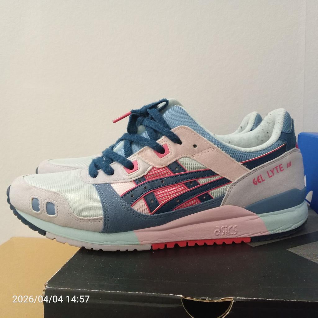 Asics Gel Lyte III Aqua Angel Japan maat 43,5, Kleding | Heren, Schoenen, Ophalen, Overige kleuren, Asics, Sneakers of Gympen