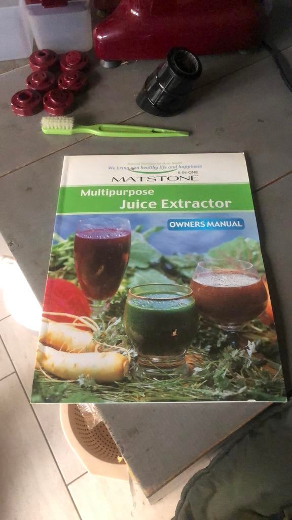 Matstone slowjuicer, Ophalen of Verzenden, Gebruikt, Slowjuicer