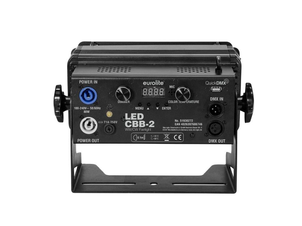 EUROLITE LED CBB-2 WW/CW Fairlight, Geluidgestuurd, ., Nieuw, Ophalen of Verzenden