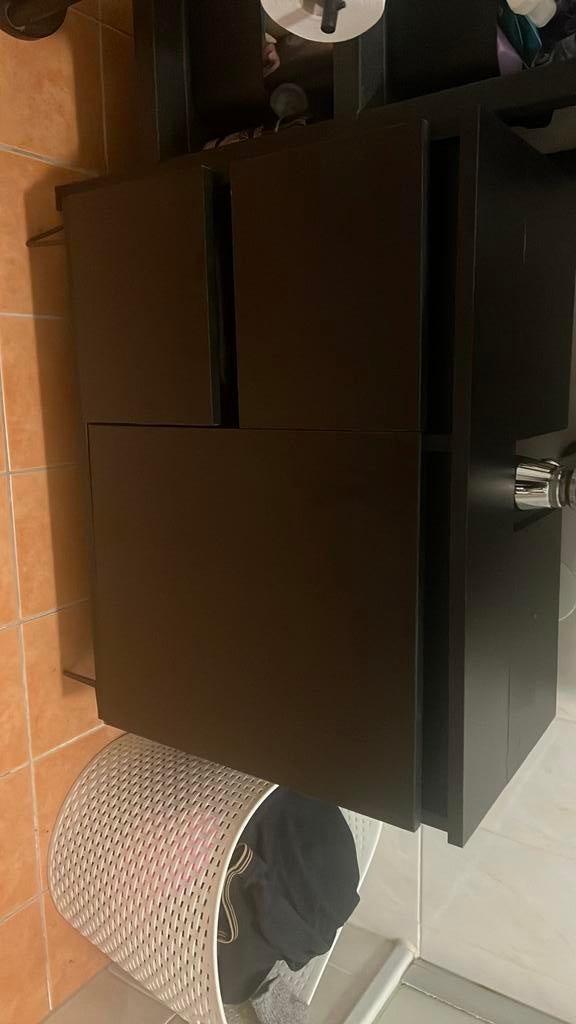 Zwarte badkamer meubel, Ophalen, Gebruikt, 50 tot 100 cm, Minder dan 100 cm