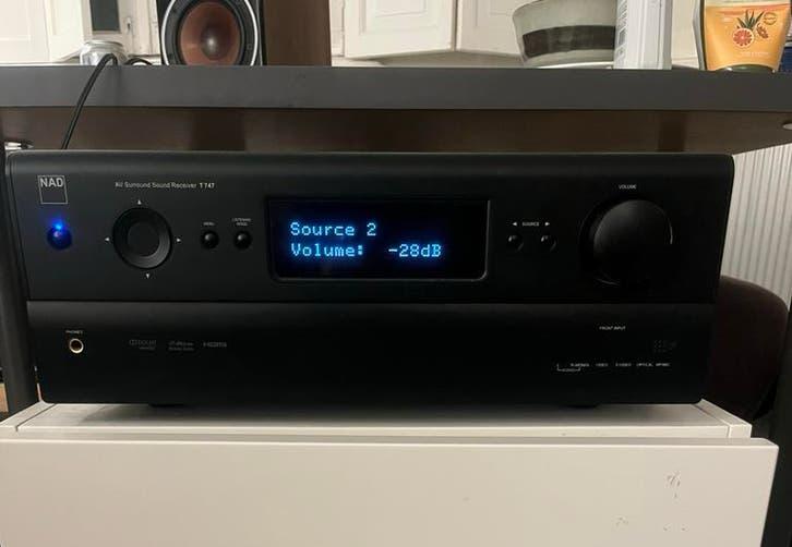 NAD T747 AV Surround Sound Receiver Versterker, Zo goed als nieuw, 120 watt of meer, Ophalen, Overige merken