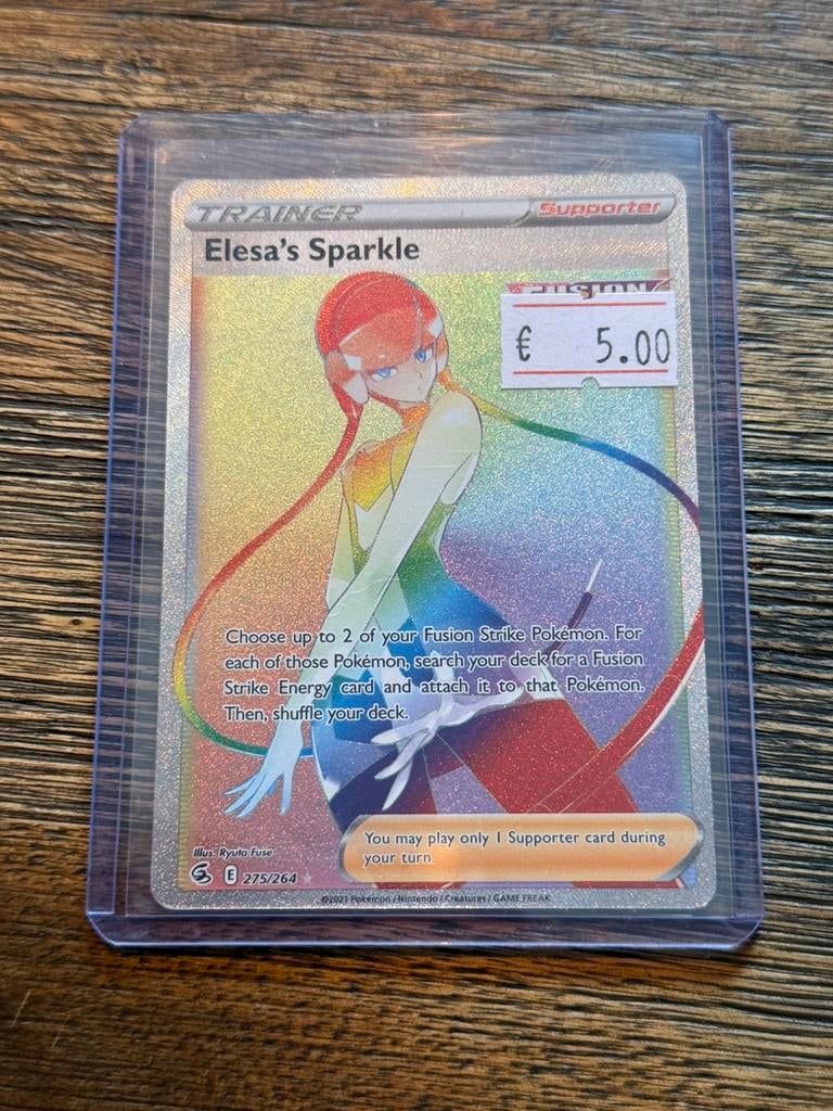 Elesa’s sparkle 275/264, Hobby en Vrije tijd, Verzamelkaartspellen | Pokémon, Ophalen of Verzenden, Zo goed als nieuw