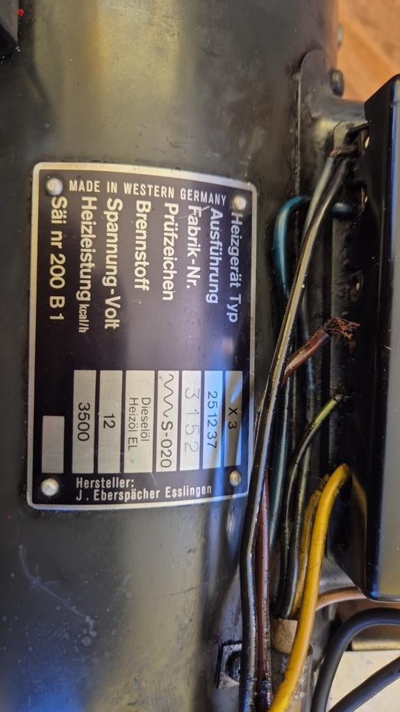 Eberspacher X3 Dieselkachel - 12V, 3500 kcal/h, Ophalen, Minder dan 60 cm, Kachel, 30 tot 80 cm