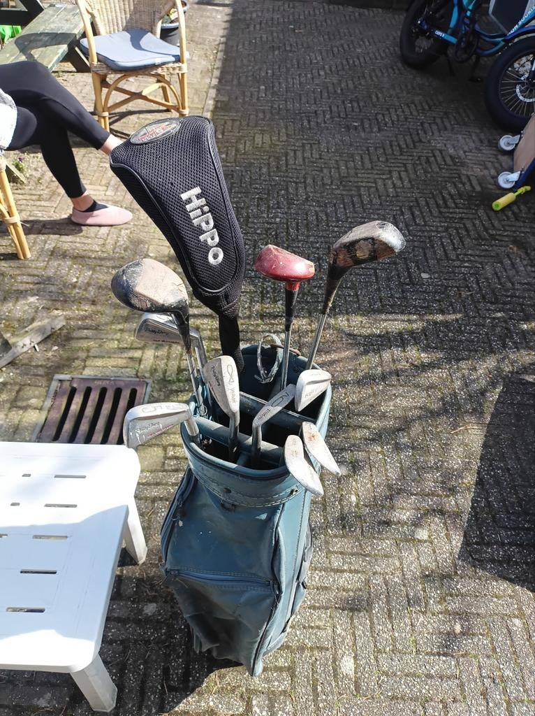 Golftas met clubs, Ophalen of Verzenden