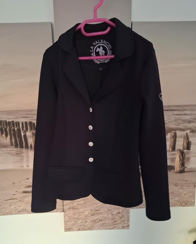 Wedstrijdjasje blauw 140, Dieren en Toebehoren, Paardrijkleding, Ophalen