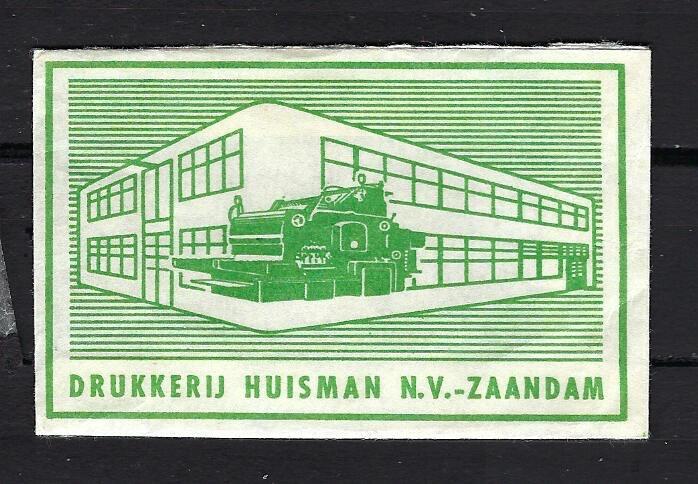 2942 Zaandam drukkerij HUISMAN, Ophalen of Verzenden, Nederland