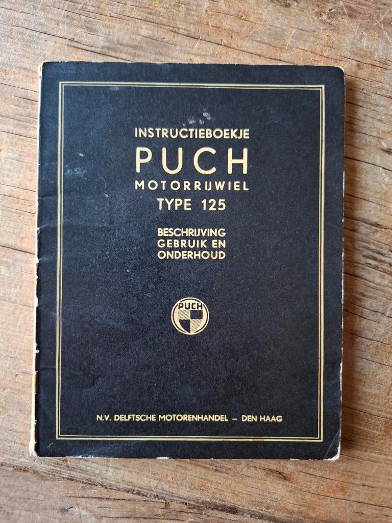 Puch Type 125 Instructieboekje - 1940, Auto diversen, Handleidingen en Instructieboekjes, Ophalen of Verzenden