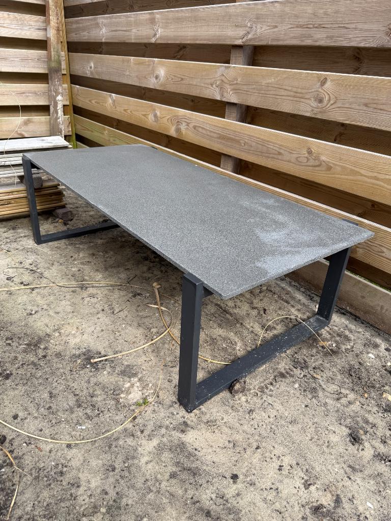 Tuintafel 130x65x40, Tuin en Terras, Tuintafels, Ophalen, Gebruikt, Rechthoekig, Aluminium