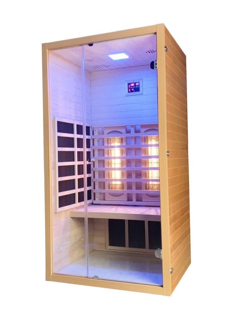 Sauna Full Spectrum Exclusive 9101C infrarood, Ophalen, Zo goed als nieuw, Infrarood, Complete sauna