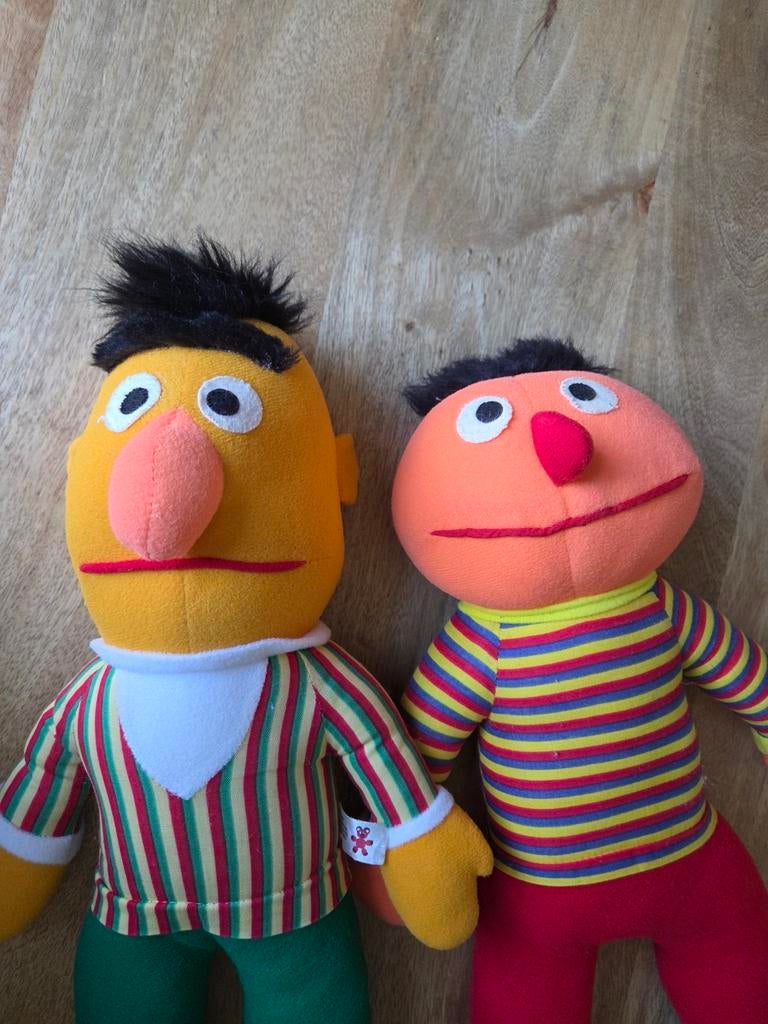Bert en Ernie knuffels, Overige karakters, Overige typen, Ophalen of Verzenden, Zo goed als nieuw