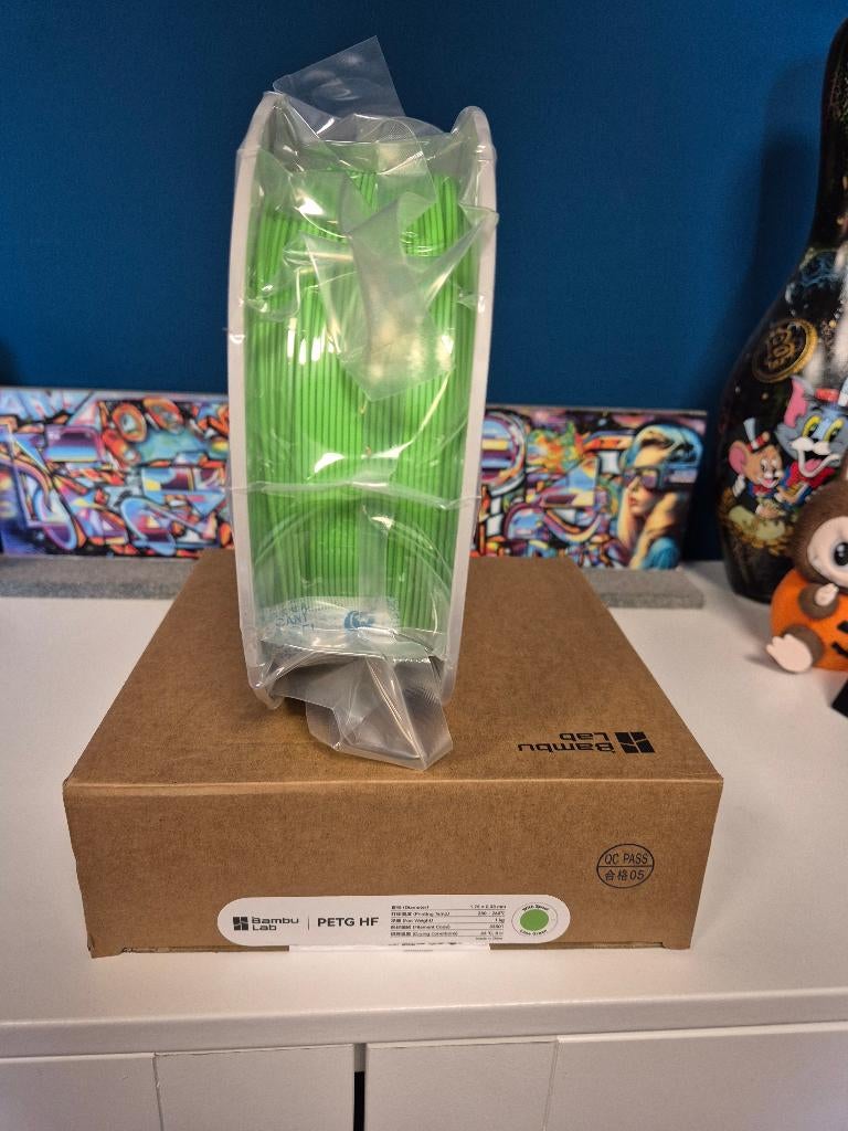 Bambu Lab PETG HF - Lime Green (1kg incl. Spoel), Computers en Software, 3D-printerbenodigheden, Ophalen of Verzenden, Nieuw