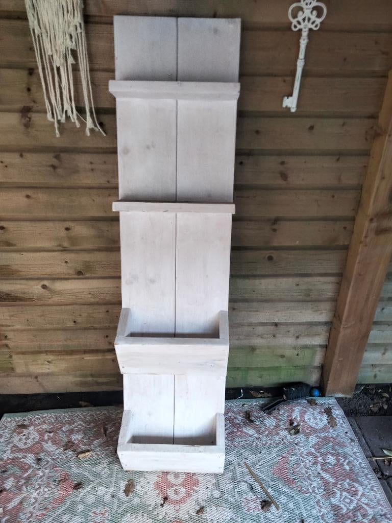 Steigerhouten muur plank kastje, Ophalen, 25 tot 50 cm, Minder dan 150 cm, Minder dan 100 cm