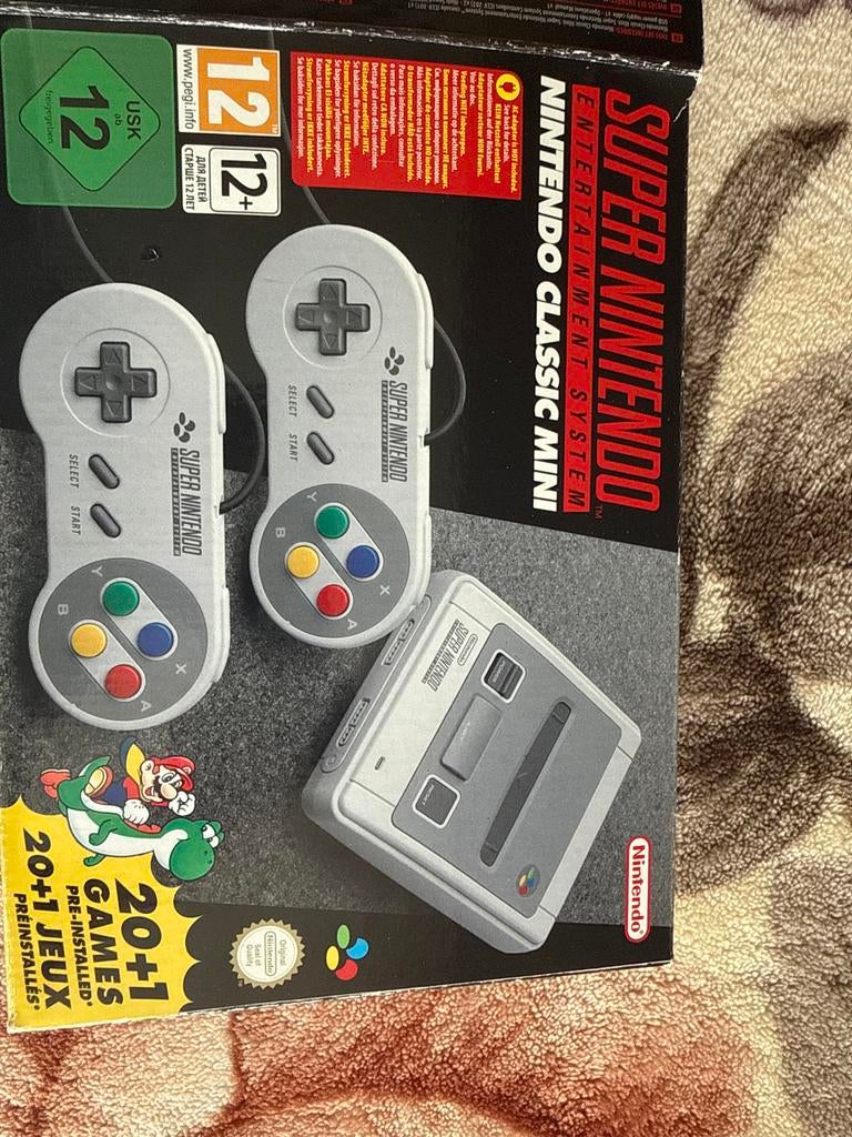 Super Nintendo Classic Mini, Spelcomputers en Games, Ophalen of Verzenden, Gebruikt, Met 2 controllers, Met games