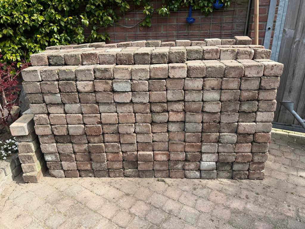 25m2 koppelstones, Tuin en Terras, Ophalen, Stone, Gebruikt, Klinkers