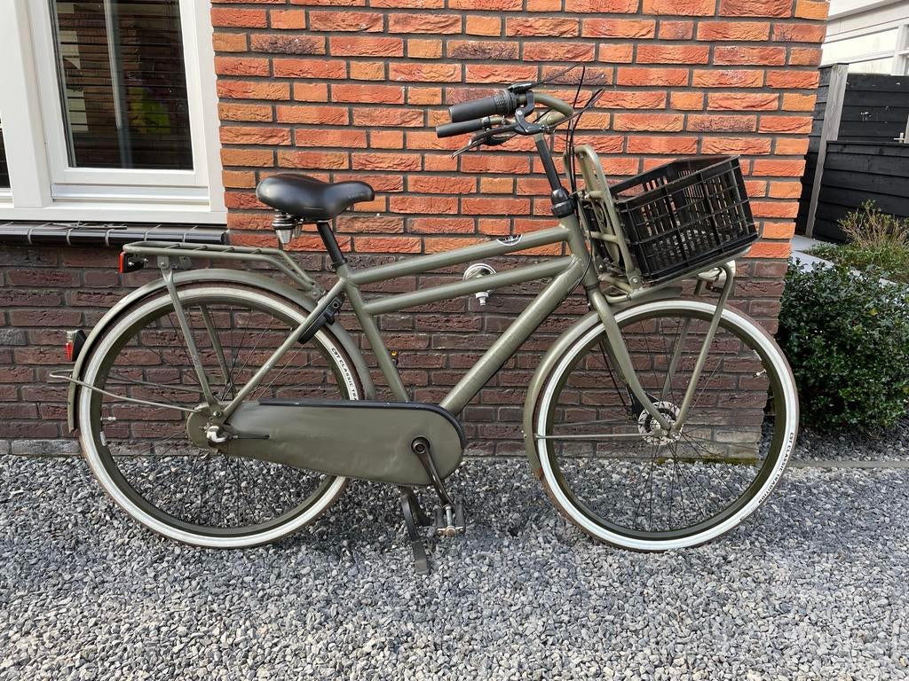 Cortina U4 herenfiets Army Green 28 inch, 53 cm, 3 versn., Gebruikt, Versnellingen, 53 tot 57 cm, Ophalen