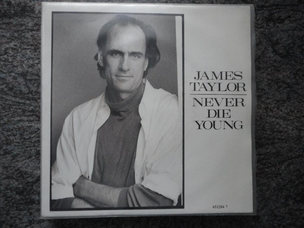 James Taylor - Never die young NL 1988 FH, Gebruikt, 7 inch, Single, Ophalen of Verzenden