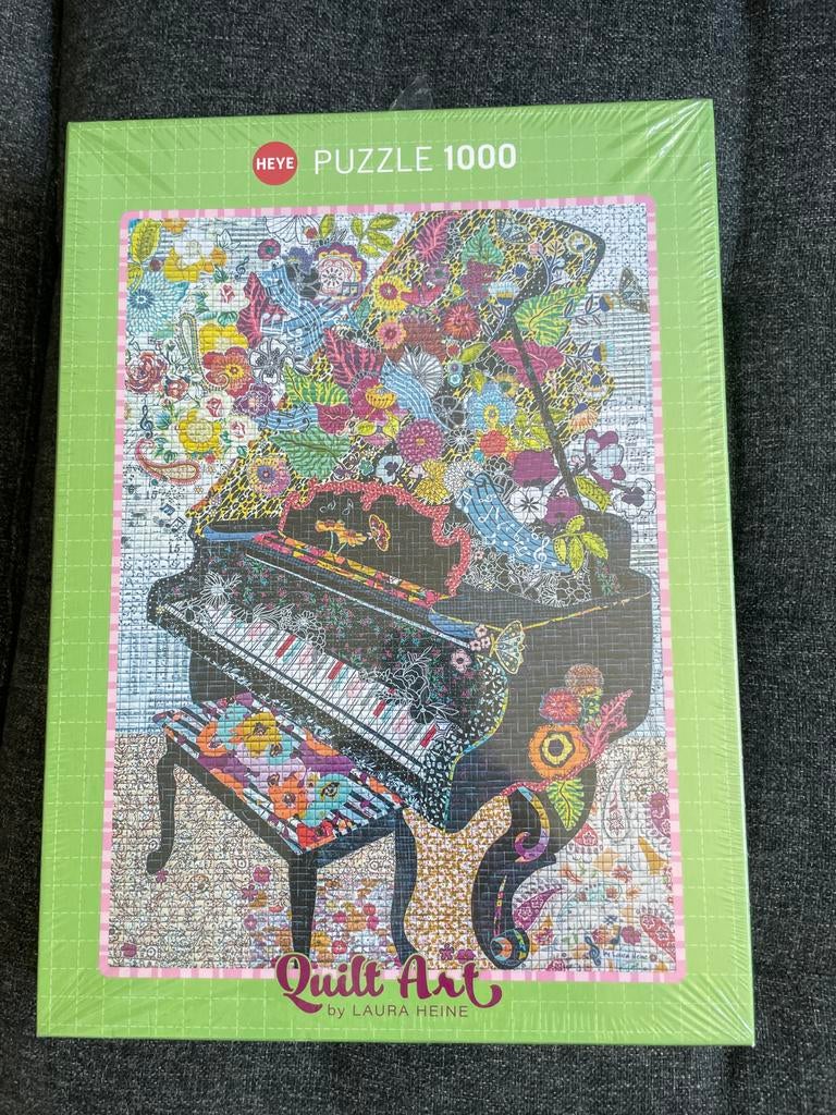 Heye Puzzel 1000 stukjes - Quilt Art by Laura Heine NIEUW, Hobby en Vrije tijd, Denksport en Puzzels, Ophalen of Verzenden, 500 t/m 1500 stukjes