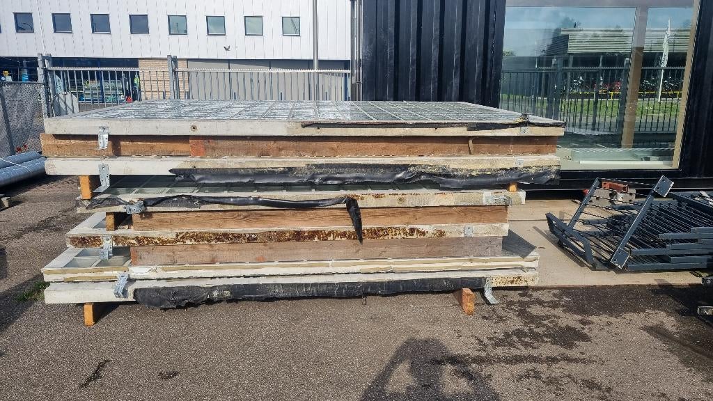 Glazenbouwstenen glazen bouwstenen glasblokken frames 573, Doe-het-zelf en Verbouw, Ophalen, Gebruikt, 160 cm of meer, Glasplaat