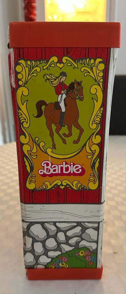 Vintage Barbie paardenstal jaren '70 - Mattel, Ophalen of Verzenden, Gebruikt, Barbie