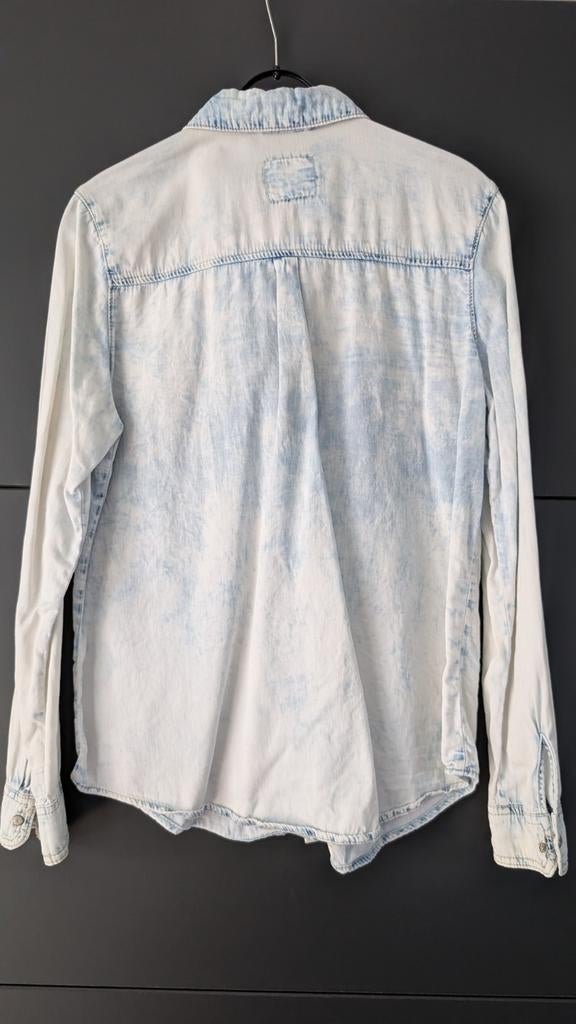 Spijkerblouse mt 40, Maat 38/40 (M), Blauw, Ophalen of Verzenden, Zo goed als nieuw