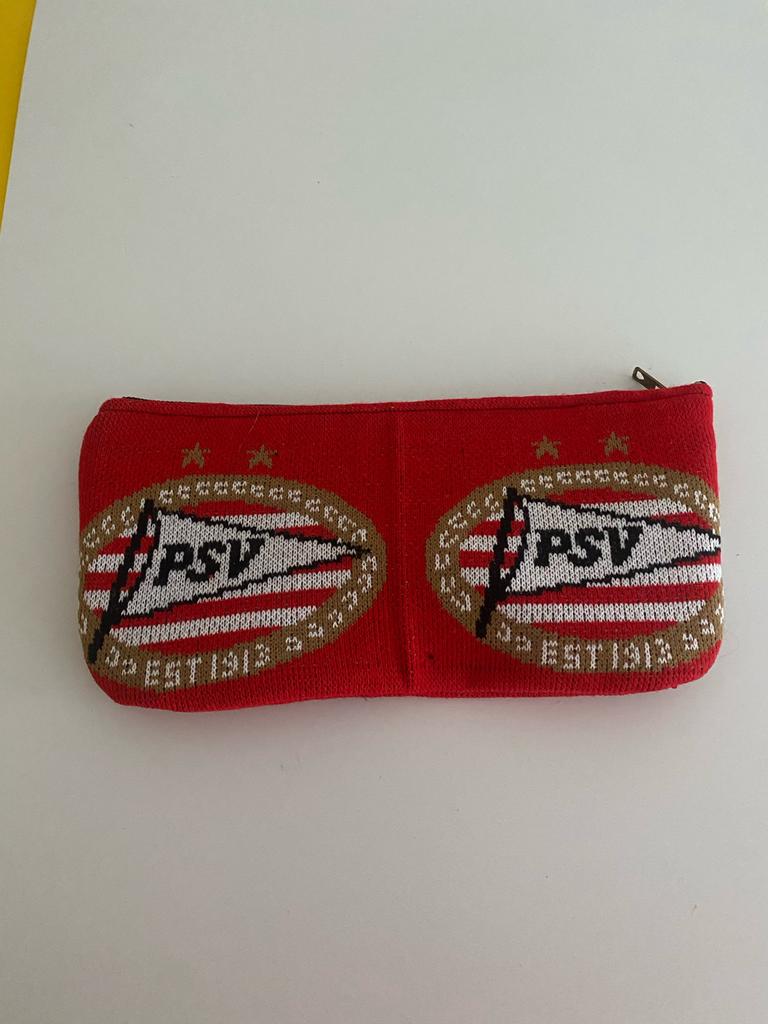 PSV tasje: clutch, etui of toilettas, Ophalen of Verzenden, Gebruikt, Rood, Heer of Dame