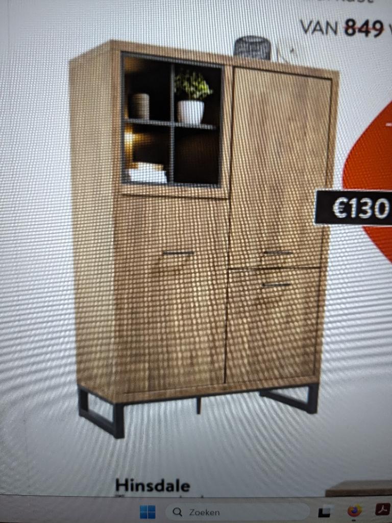 NIEUWE BARKAST EN TV-DRESSOIR, Ophalen, Overige materialen, Nieuw, Minder dan 100 cm