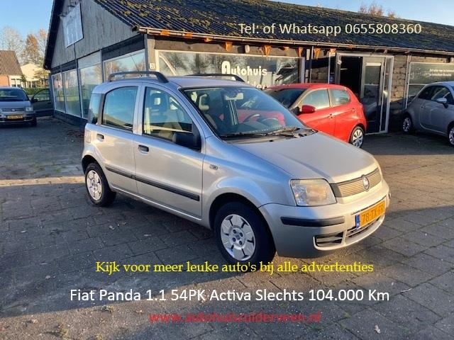 FIAT Panda 1.1 40KW Actual Boekjes Zéér Zuinig, Voorwielaandrijving, Stof, Origineel Nederlands, Bedrijf