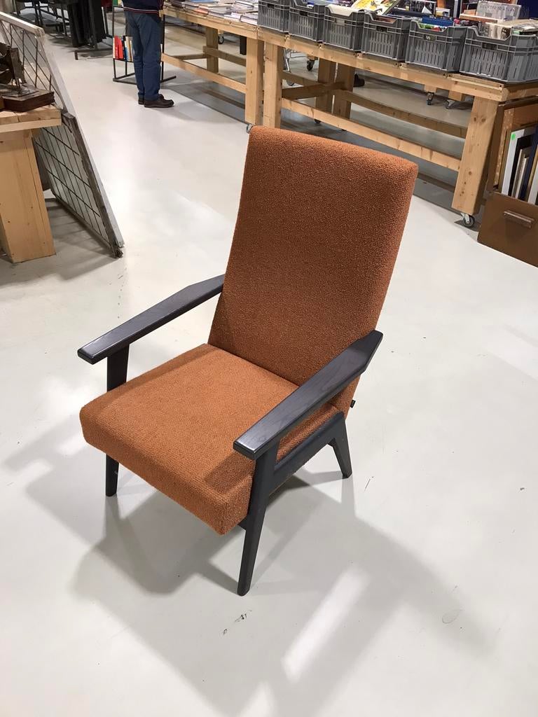 Vintage Havee Cloak fauteuil hoge rug 1963 stof, Ophalen of Verzenden