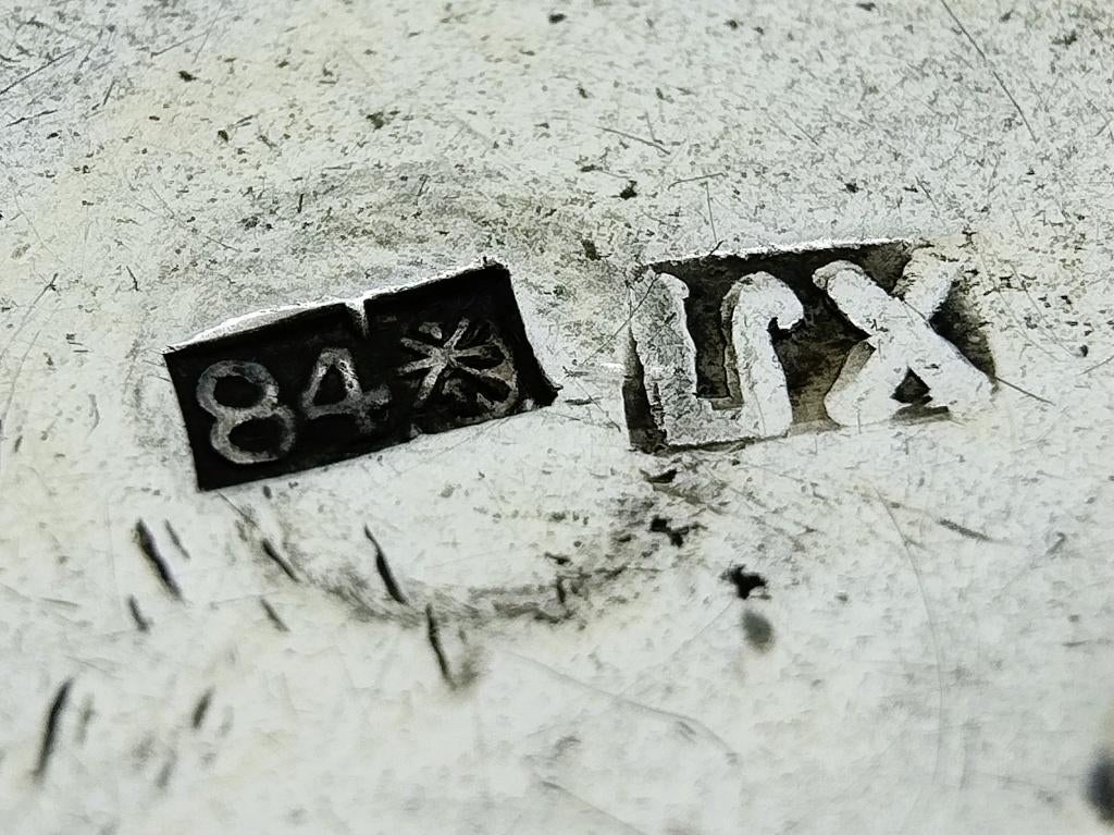 2 Zilveren kiddush cup, K. Peisakhov, Tula, ca. 1890, Antiek en Kunst, Verzenden