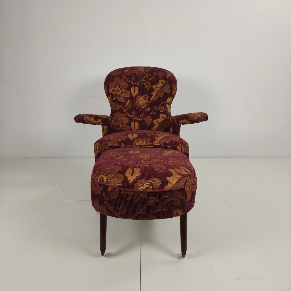 Vroeg 20e-eeuws ligfauteuil van Drevette L.M circa 1900–1920, Ophalen of Verzenden