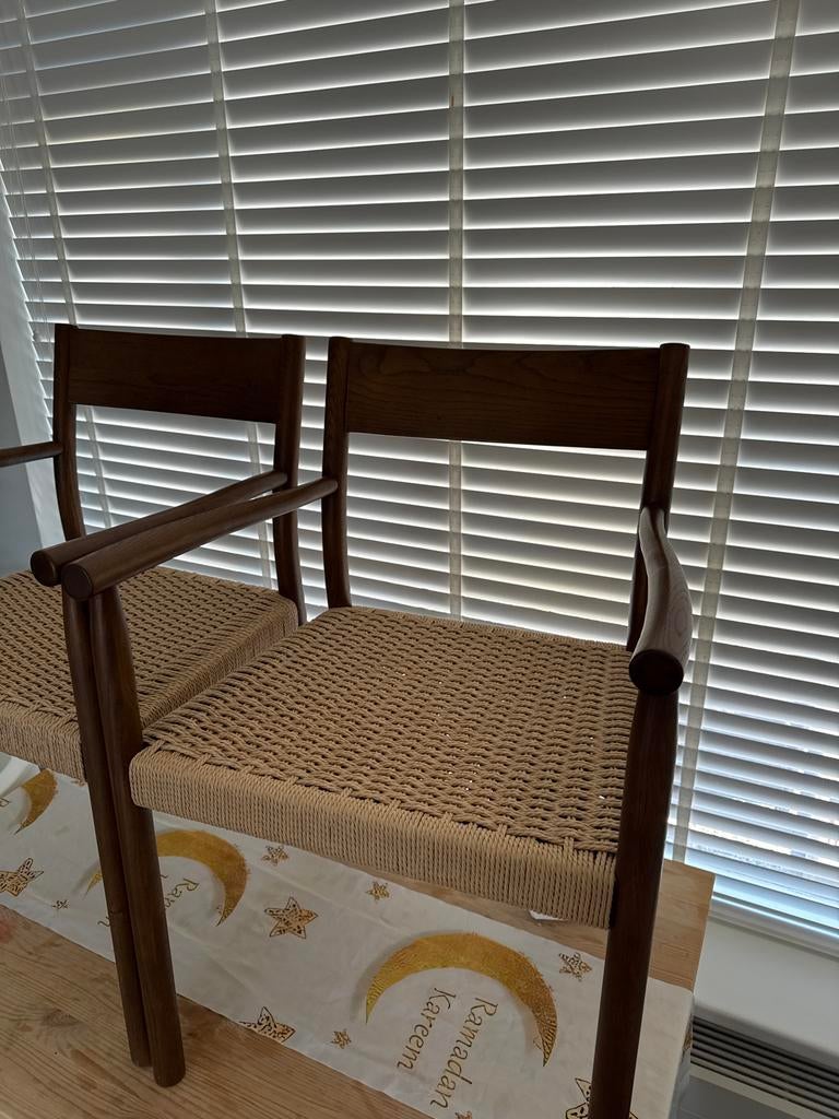 Kave home yalia stoelen 2 stuks, Twee, Bruin, Ophalen of Verzenden, Zo goed als nieuw