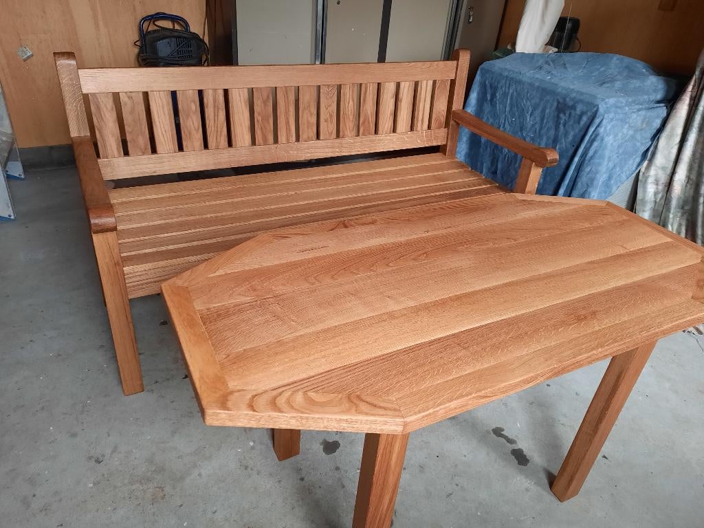 Tuinmeubels, Ophalen, Hardhout, 3 zitplaatsen, Bank