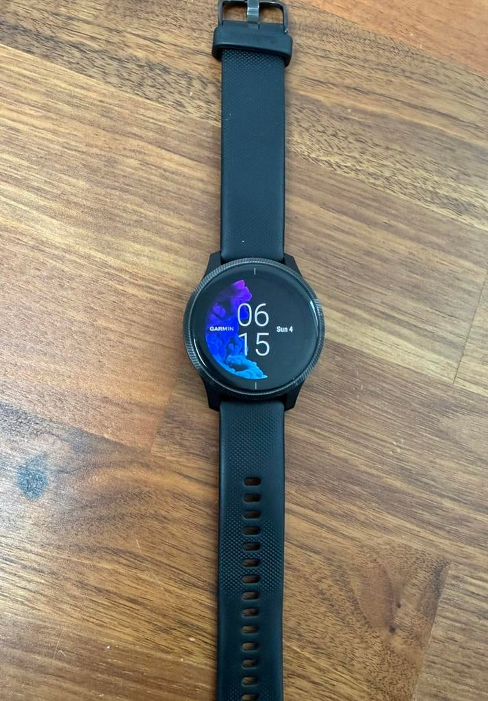 Garmin Venu (1e generatie) Zwart 43mm, Ophalen, Zwart, Garmin, Zo goed als nieuw