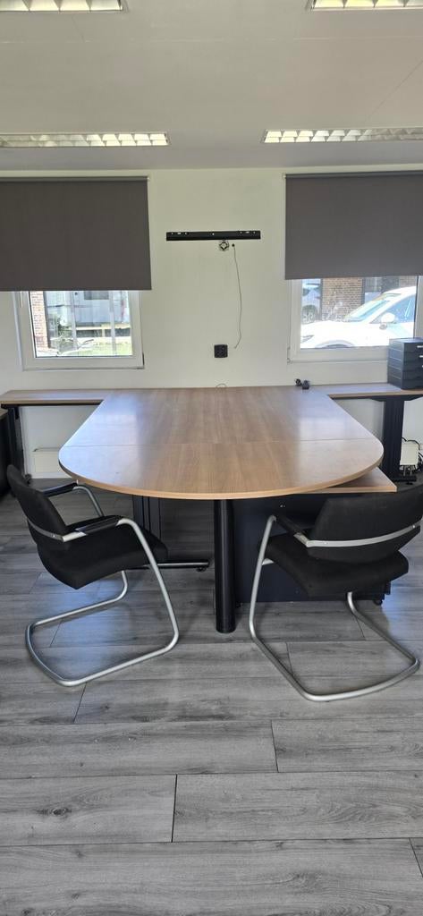 Kantoormeubilair set: bureau, kasten, ladeblokken, stoelen, Ophalen of Verzenden